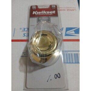 Kwikset Dummy Knob  Polished Brass
